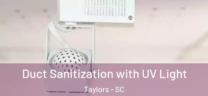  Duct Sanitization with UV Light Taylors - SC